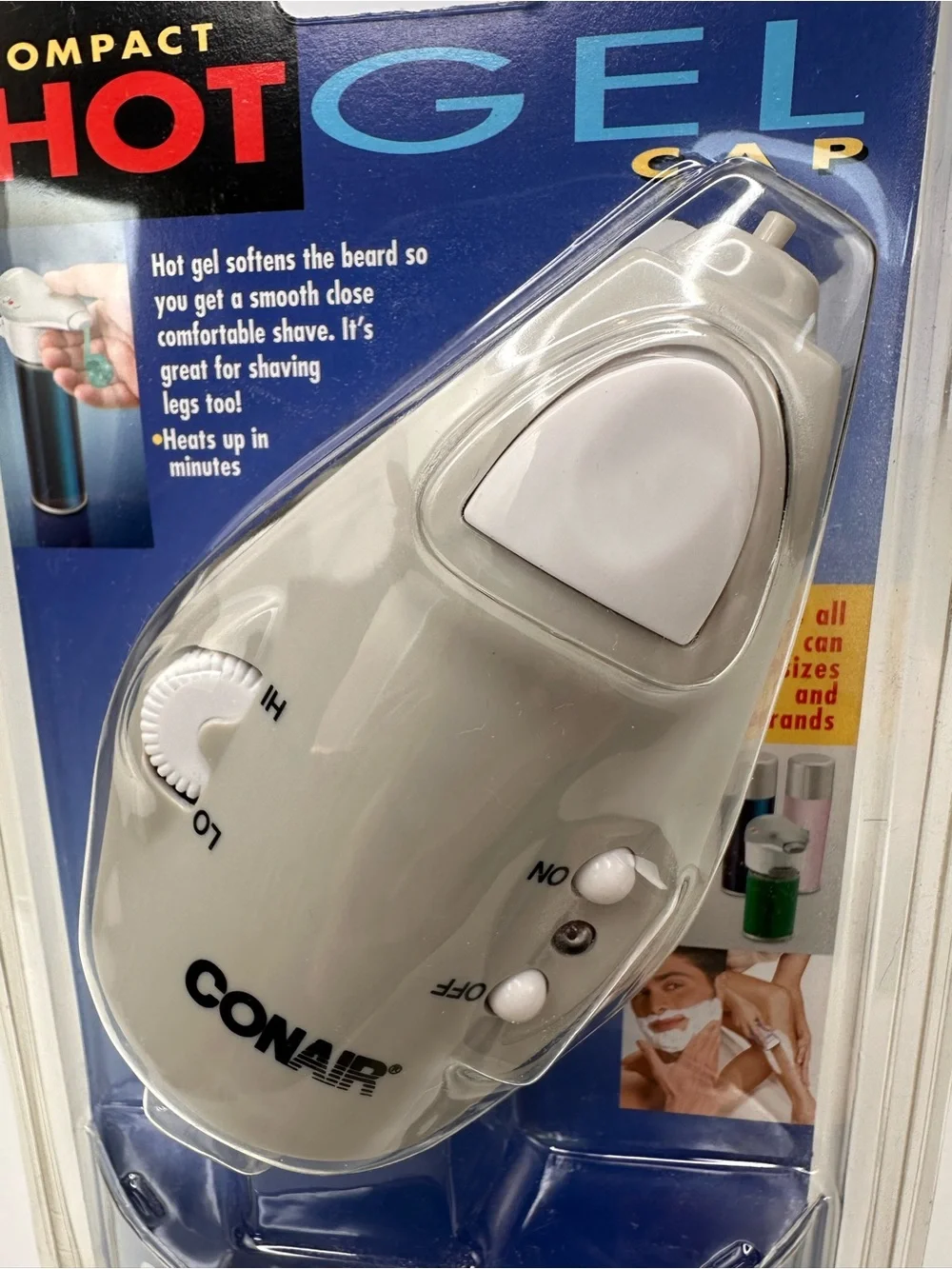 Conair Compact Hot Gel Cap Shaving Cream Warmer System HGM15CS -NEW in Packaging